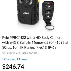 Pyle body Camera